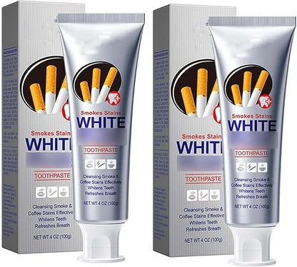 ShineX Whitening™ Smoke Stains White Plus Toothpaste (Pack of 2)